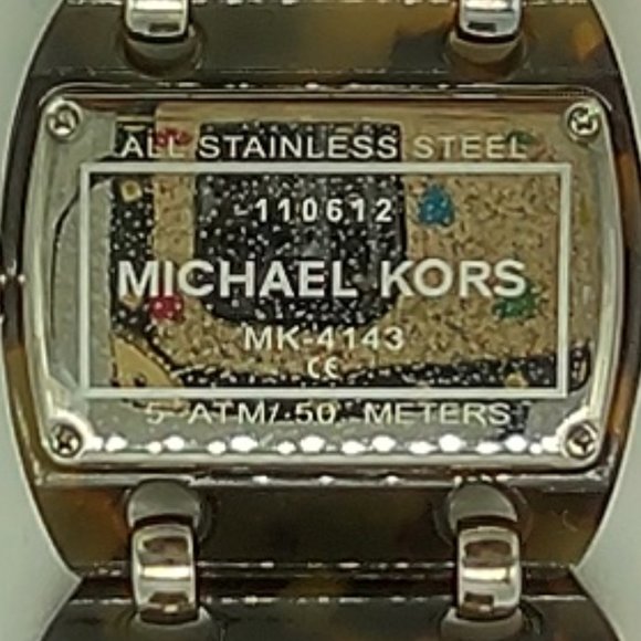Vintage Michael Kor\'s Brown Tortoise Acetate Women\'s Watch main image 9